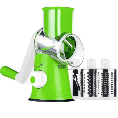 3-in-1 Rotary Food Slicer Chopper Cheese Grater Fruit Vegetable Shredder Cutter