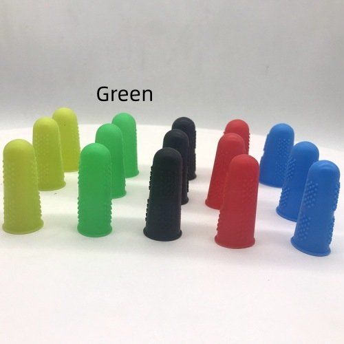 Silicone Finger Stall Anti-scald Non-slip High Temperature Resistant Fingertip Protective Cover With Particles Three Yards Food Grade