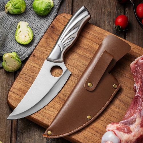 All Steel Chef Slaughtering Knife Small Cutlass Knife For Chopping Bones And Meat
